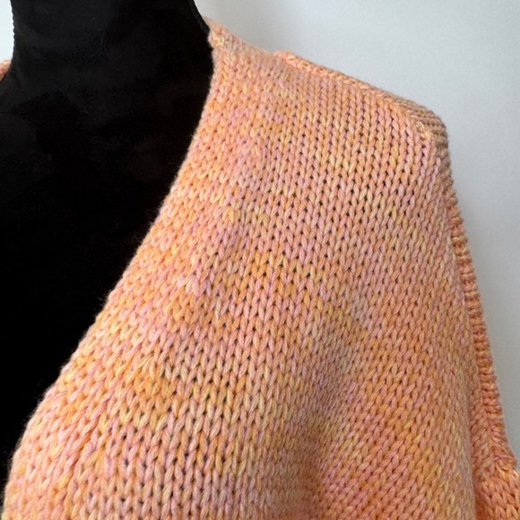 Dex Cozy Knit Rainbow Sweater Peach - Picture 4 of 11